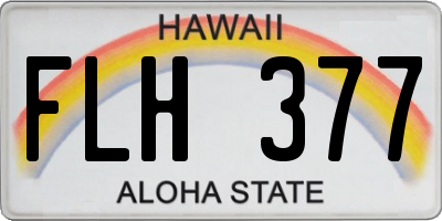 HI license plate FLH377