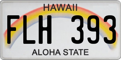 HI license plate FLH393