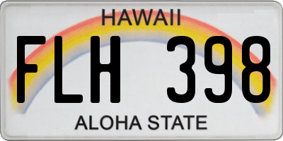 HI license plate FLH398