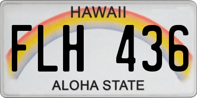 HI license plate FLH436