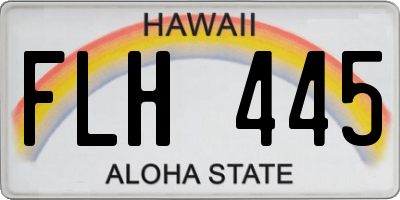 HI license plate FLH445