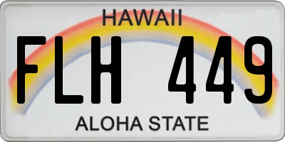 HI license plate FLH449