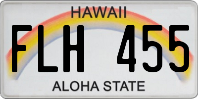 HI license plate FLH455