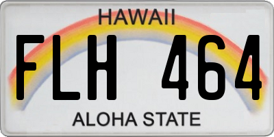 HI license plate FLH464