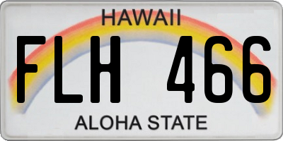 HI license plate FLH466