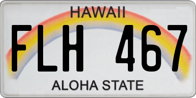 HI license plate FLH467