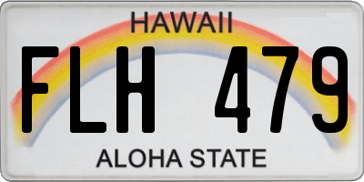 HI license plate FLH479
