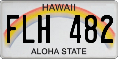 HI license plate FLH482