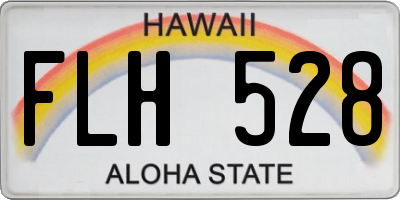 HI license plate FLH528