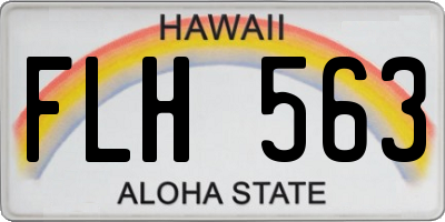 HI license plate FLH563