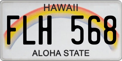 HI license plate FLH568
