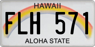 HI license plate FLH571