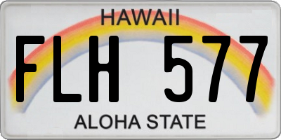 HI license plate FLH577