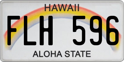 HI license plate FLH596