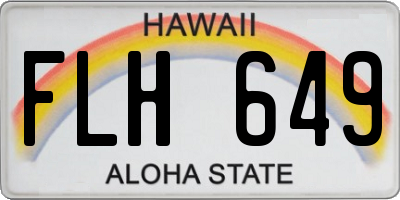 HI license plate FLH649