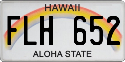 HI license plate FLH652