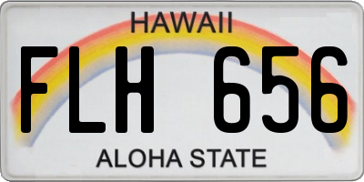 HI license plate FLH656