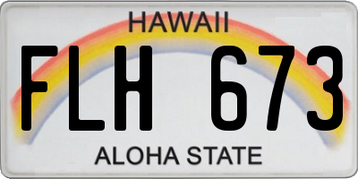 HI license plate FLH673