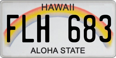 HI license plate FLH683