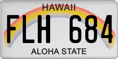 HI license plate FLH684