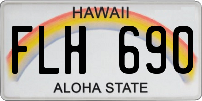 HI license plate FLH690