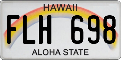 HI license plate FLH698