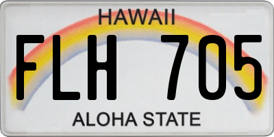 HI license plate FLH705