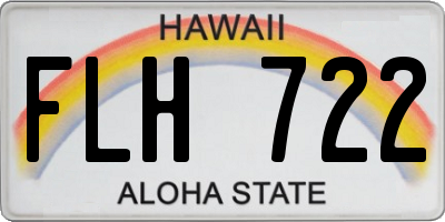 HI license plate FLH722
