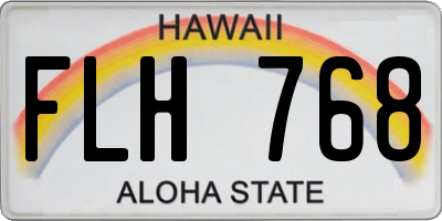 HI license plate FLH768