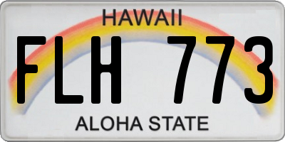 HI license plate FLH773