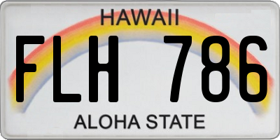 HI license plate FLH786