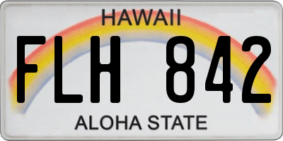 HI license plate FLH842