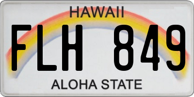 HI license plate FLH849