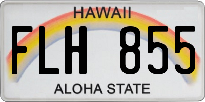 HI license plate FLH855