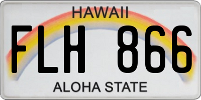 HI license plate FLH866