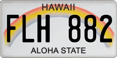 HI license plate FLH882