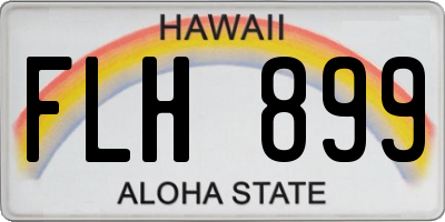 HI license plate FLH899