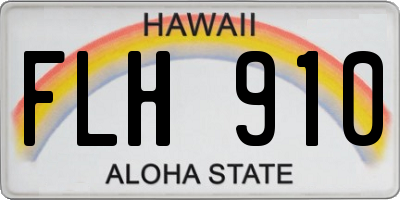 HI license plate FLH910