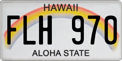 HI license plate FLH970