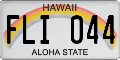 HI license plate FLI044