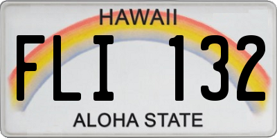 HI license plate FLI132