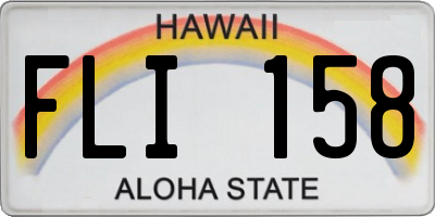HI license plate FLI158