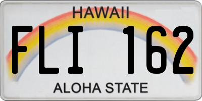 HI license plate FLI162