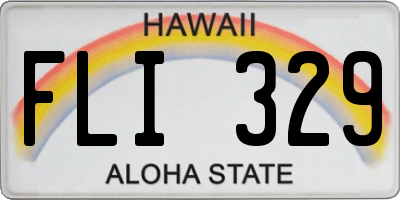 HI license plate FLI329