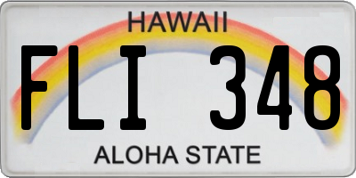 HI license plate FLI348