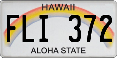 HI license plate FLI372