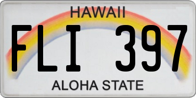 HI license plate FLI397