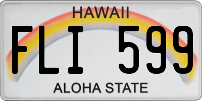 HI license plate FLI599