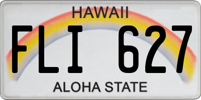 HI license plate FLI627
