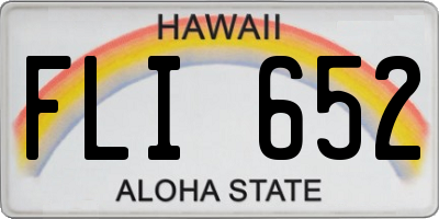 HI license plate FLI652